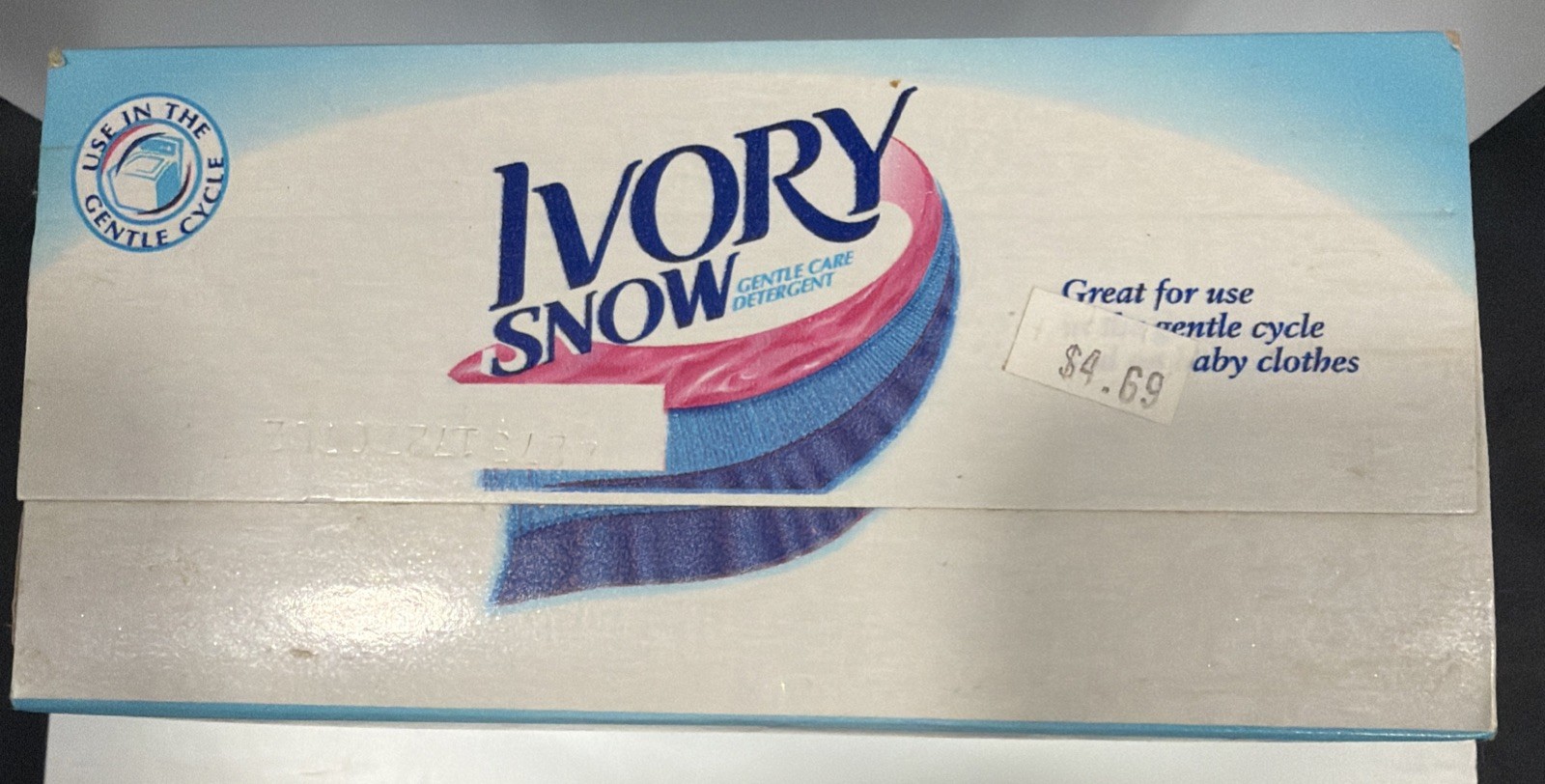 Ivory Snow Gentle Care Laundry Detergent Powder 26oz 15 Loads Vintage Box USA