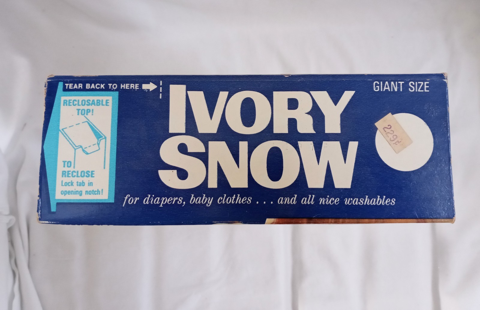 Vintage Giant 2 Lb Ivory Snow Laundry Detergent Powder No Phosphorus New Unused