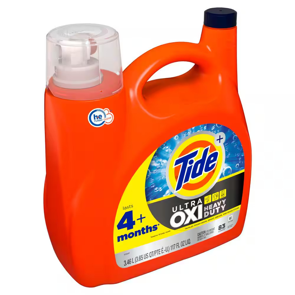 117 oz. Ultra Oxi Heavy Duty Liquid Laundry Detergent, Original Scent, 83 Loads