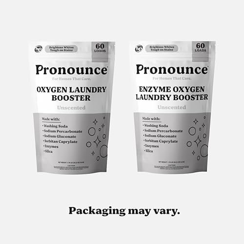 Pronounce Enzyme Oxygen Laundry Booster – Brightens White & Tough on Stains, …