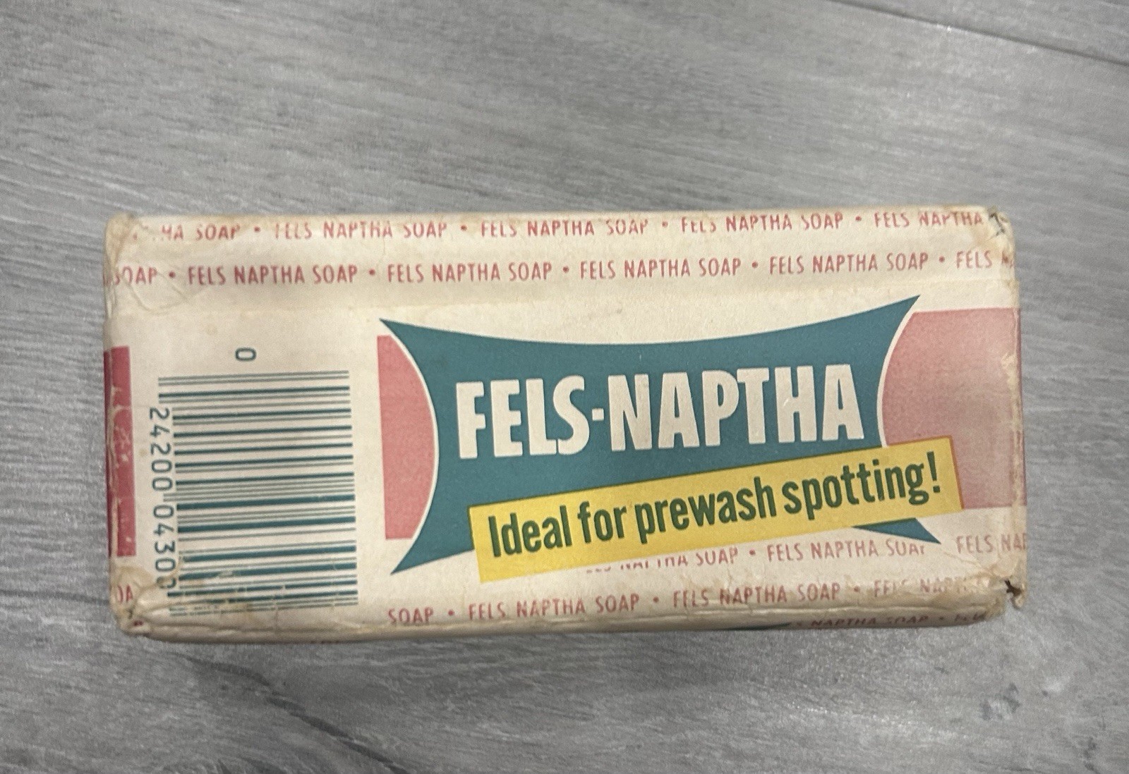 Fels-Naptha Heavy Duty Laundry Bar Soap 6.5 oz Purex Original Packaging VTG