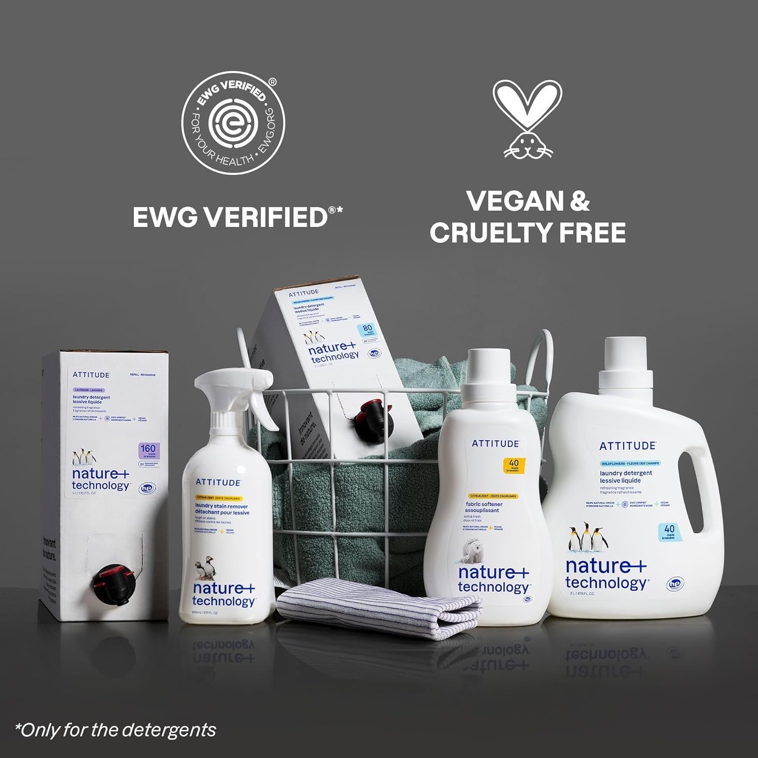 Eco-Friendly, Unscented Liquid Laundry Detergent – 98% Plant-Derived, 40 Loads