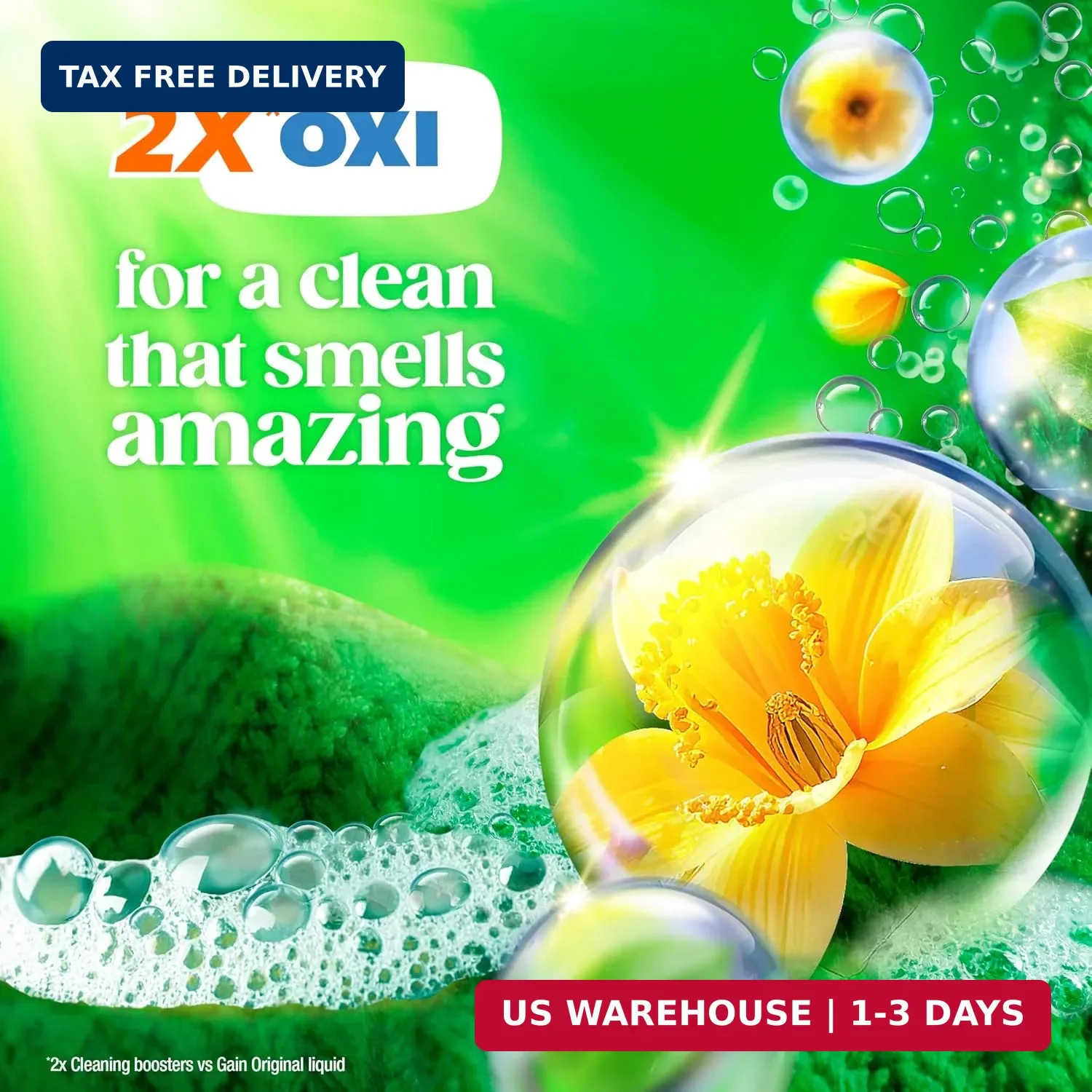 Gain Flings Liquid Washing Detergent Pods, Now with Odor Defense + Color Guard,