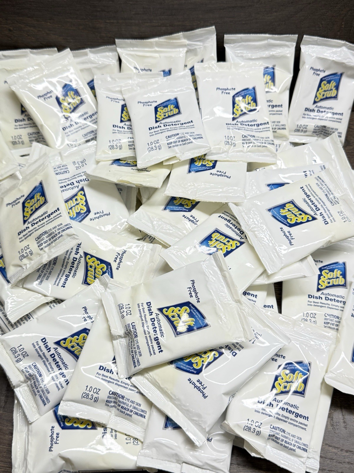 50 x Soft Scrub Dishwashing Detergent BULK PACKS Hotel / Airbnb Bulk Lot