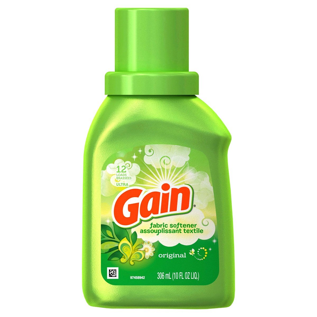 Gain Original Scent Liquid Fabric Softener, 10oz (306ml)
