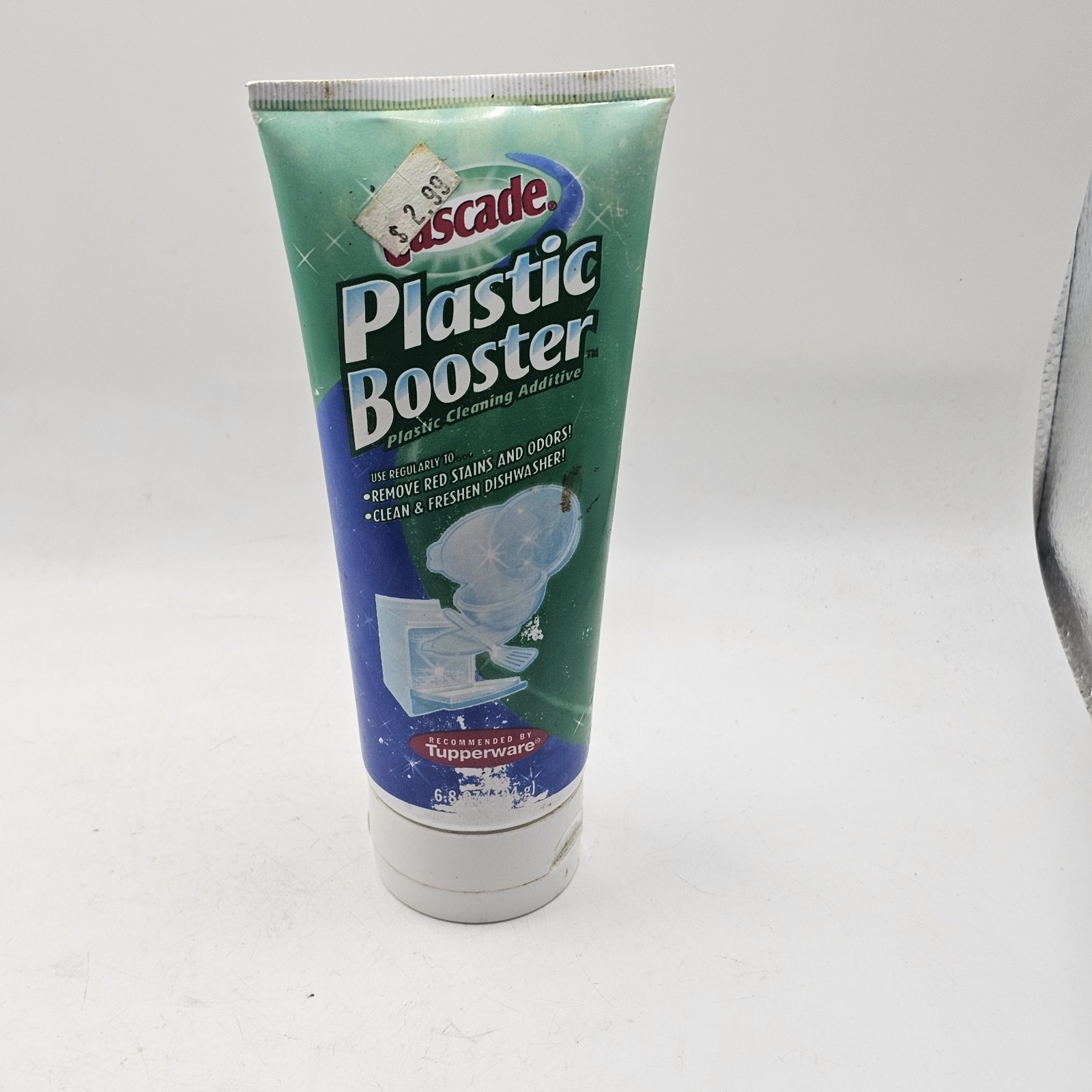 Cascade Plastic Booster Vintage 2001 Recommended Tupperware 6.8 Oz 90% Full