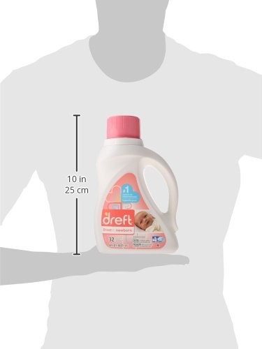 Newborn Baby Liquid Laundry Detergent for Sensitive Skin, HE Compatible, 32 L…