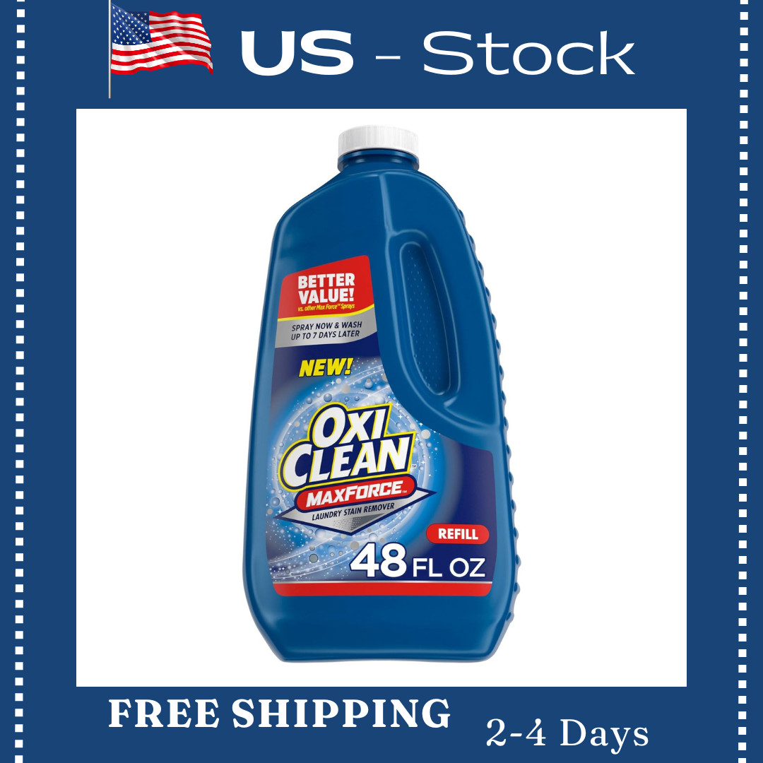 OxiClean MaxForce Stain Remover Spray Refill, 48 fl oz