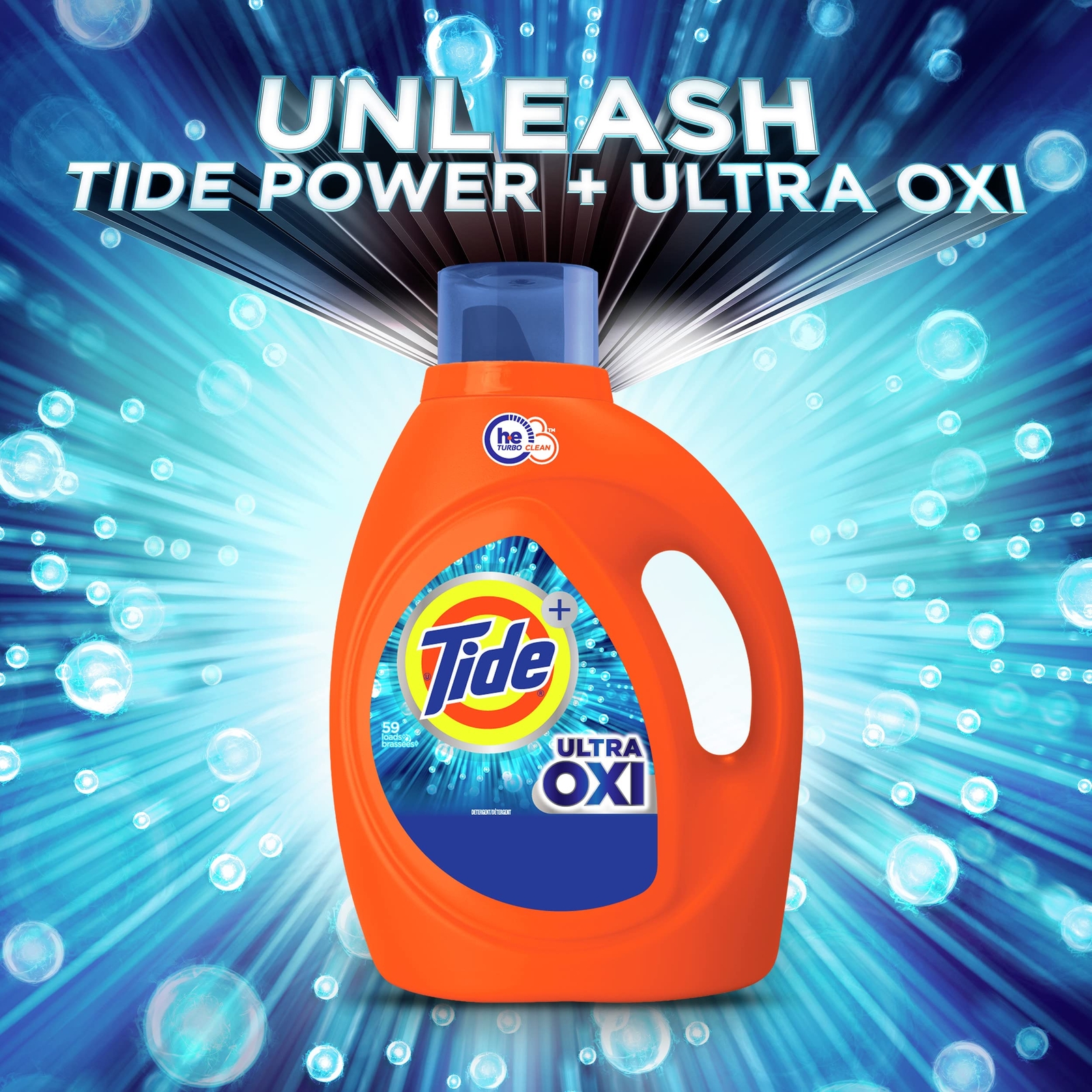 Tide Ultra Oxi Liquid Laundry Detergent 84 Fl Oz Stain Odor Removal Pack Of 1