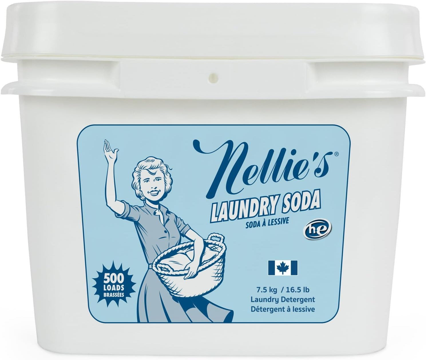 Nellie’S Laundry Soda – Concentrated Powder Detergent – 500 Load Bulk Format – G