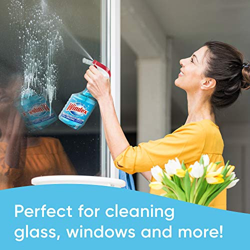 Windex Original Blue Glass Cleaner 23 Oz Pack of 2 Streak Free Shine