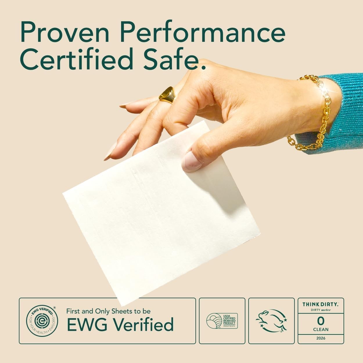 Detergent Sheets, Ocean Breeze Scent, Non-Toxic, 60 Loads | EWG Verified, Pla…