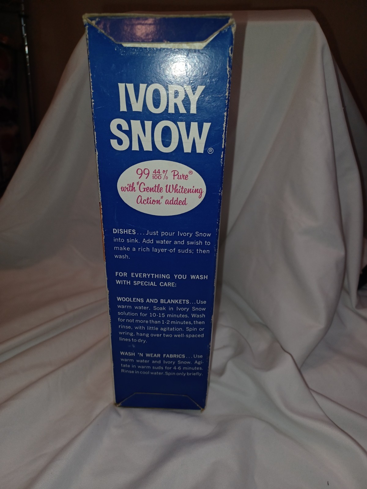 Vintage Ivory Snow Fabric Softener 32 Oz Opened Box. ~25% Remains