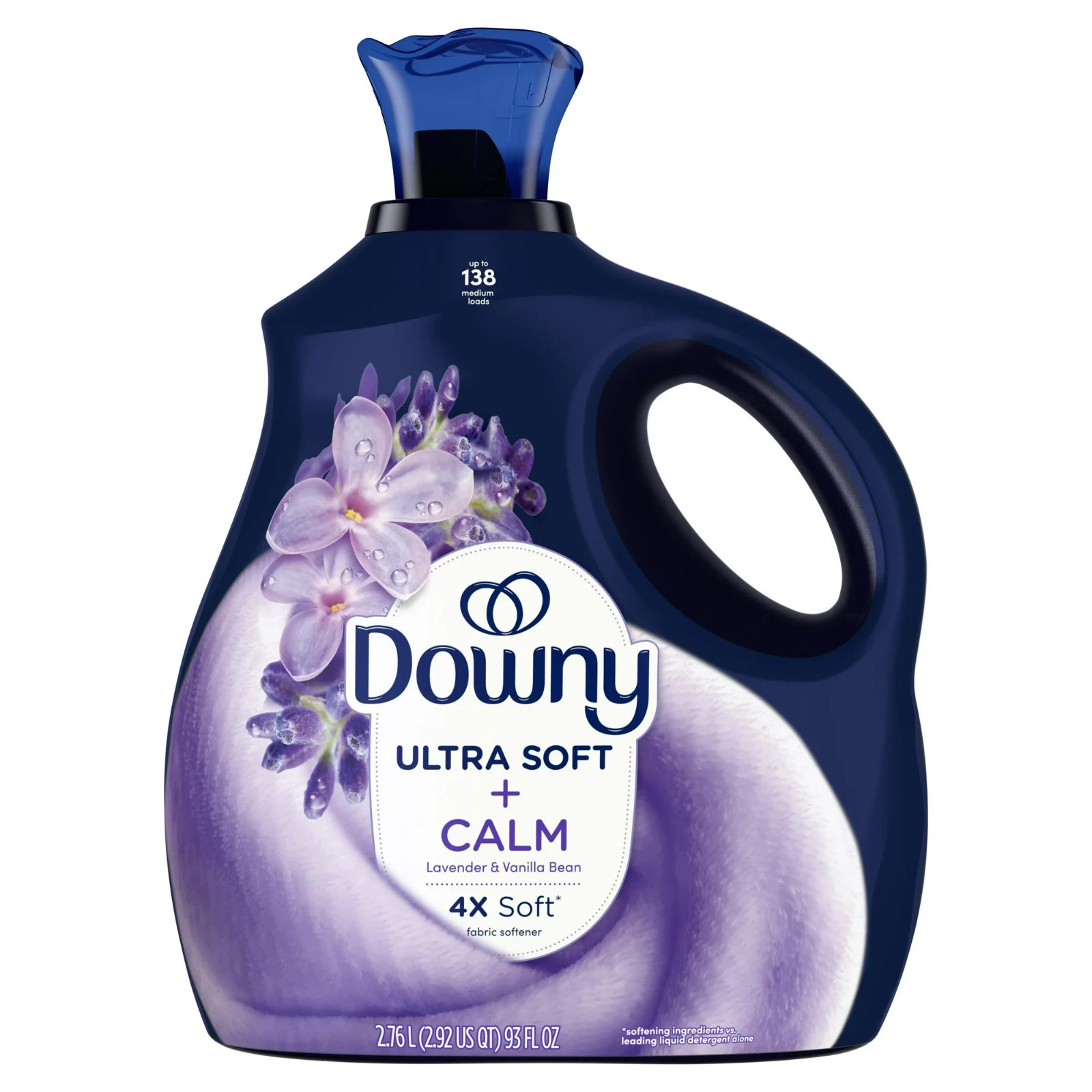 Downy Ultra Soft Liquid Fabric Softener – Calm Lavender & Vanilla, 93 fl oz