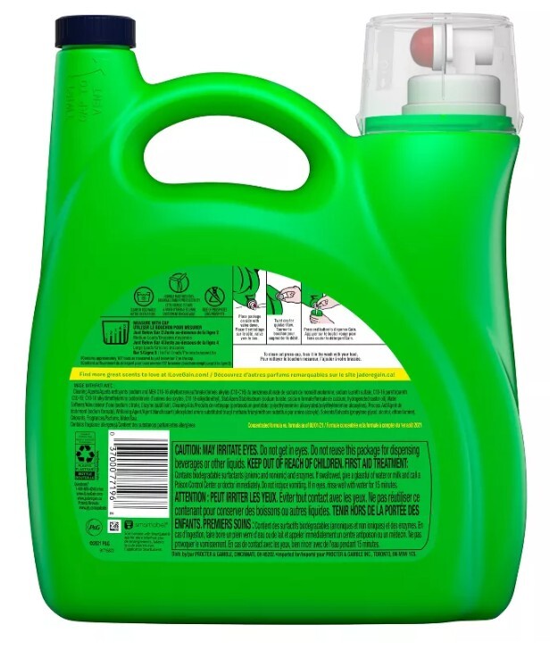 Moonlight Breeze Scent Gain Liquid Laundry Detergent with Aroma Boost, 154 fl oz