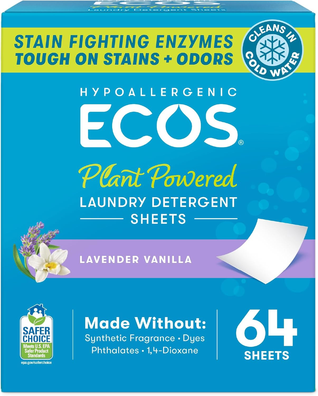 Laundry Detergent Sheets Vegan, No Plastic Jug, No Mess, Liquid Free – Hypoaller