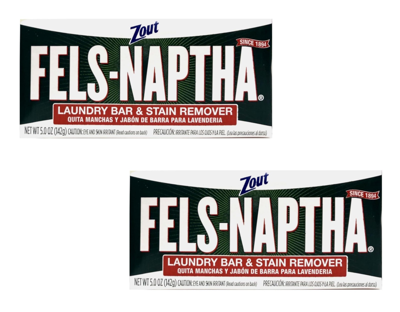 Fels Naptha Laundry Soap Bar – 5.0 oz – 2 pk