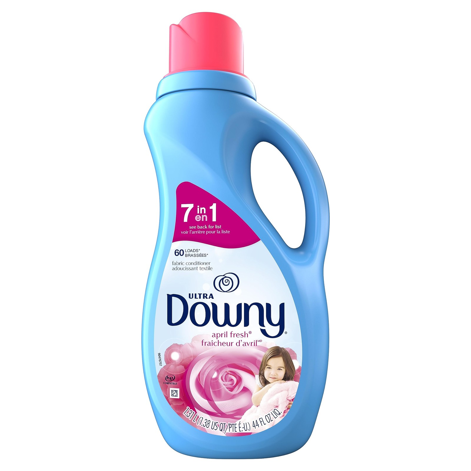 Downy Soft, 2 in 1 Soft and Fresh Liquid Fabric Softener, April Fresh, 44 fl …