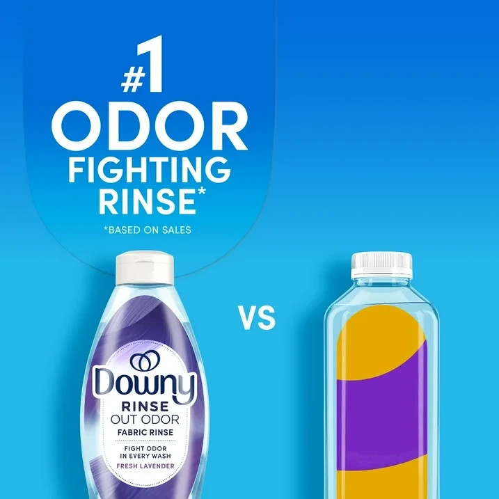 Downy Rinse Out Odor Laundry Rinse Fresh Lavender Scent Refreshes 48 Oz
