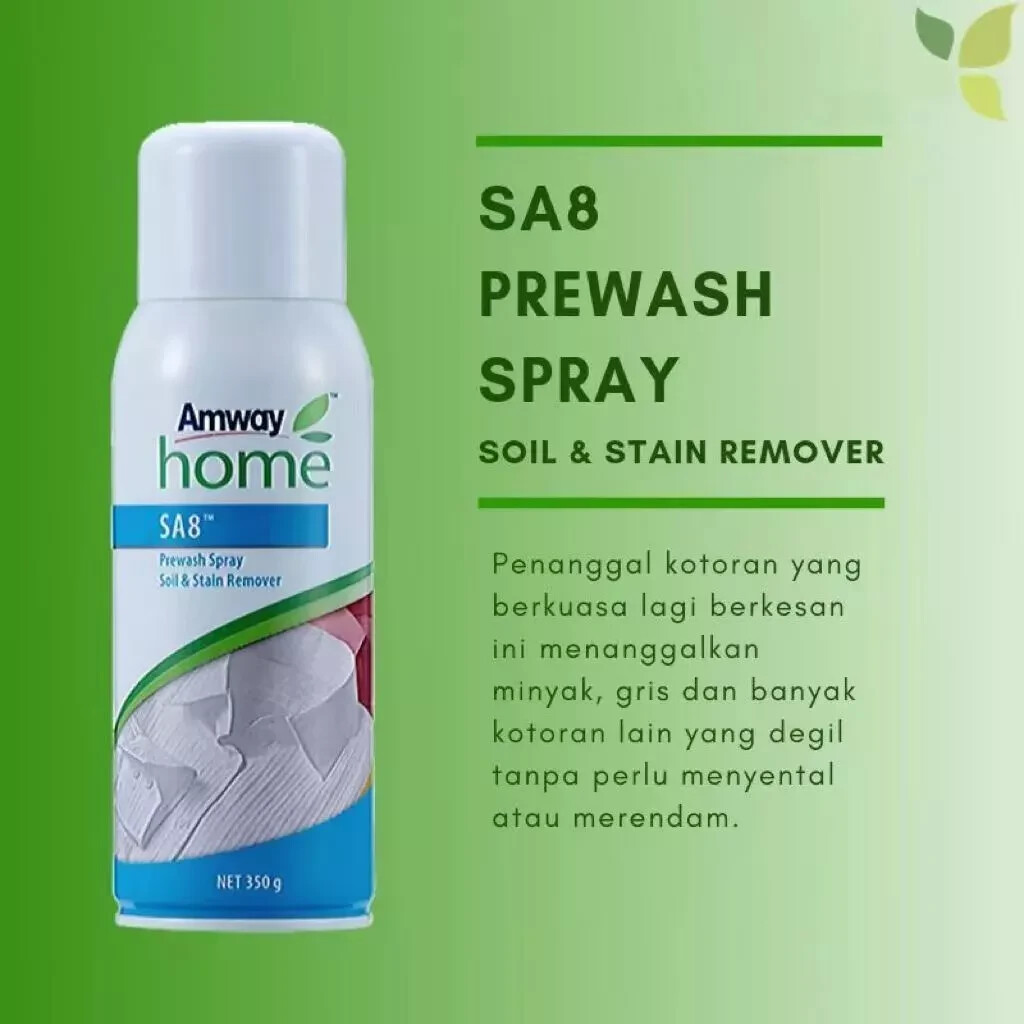 Amway SA8 PreWash Spray Soil & Stain Remover (350g) x 2pack