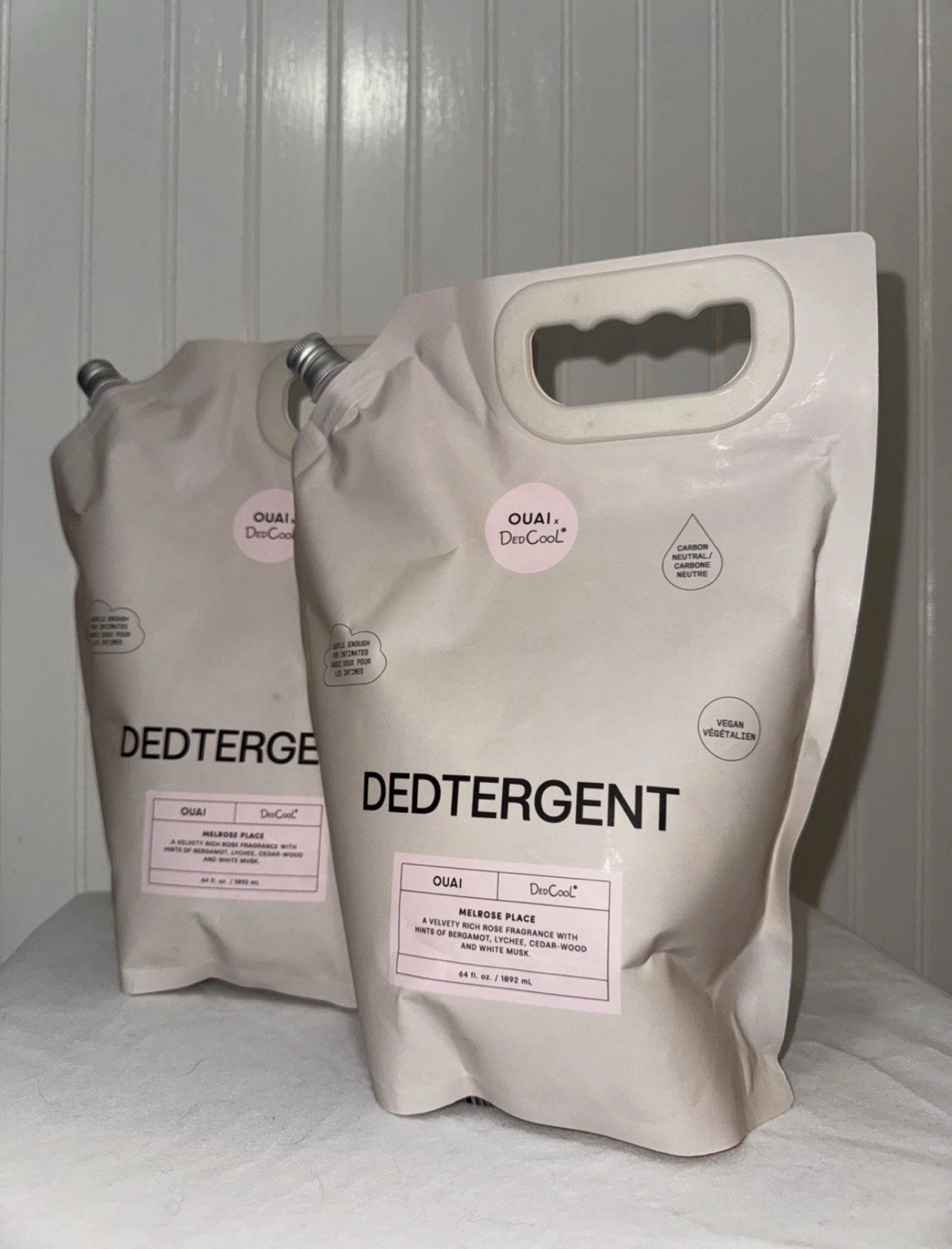 OUAI x DedCool Dedtergent Laundry Soap MELROSE PLACE x 2 64 oz Natural Vegan