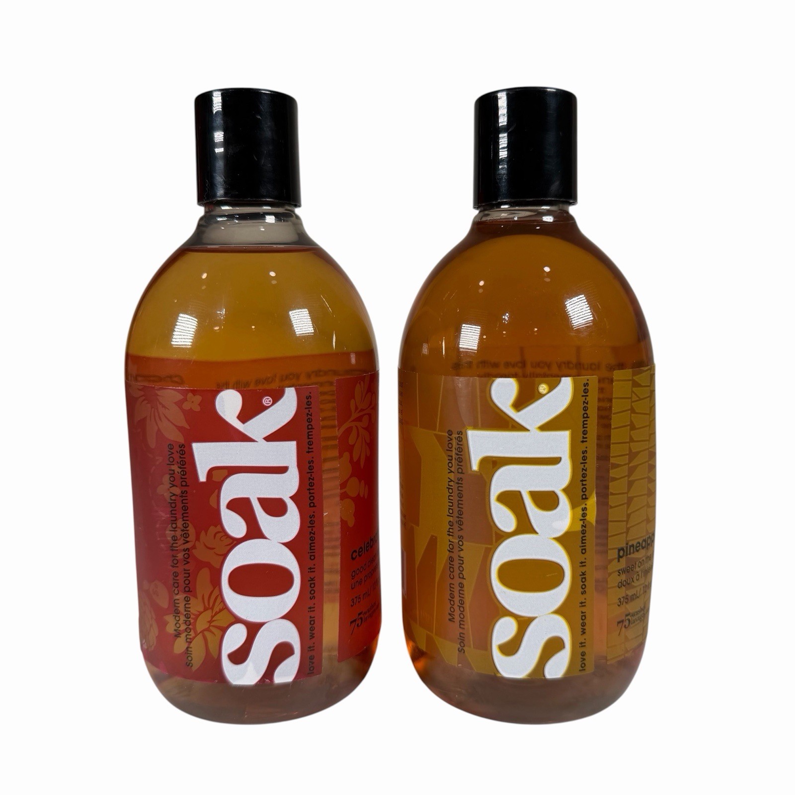 Soak Laundry Soap Rinse Free Plant Derived Hand Wash Detergent Set Of 2 New
