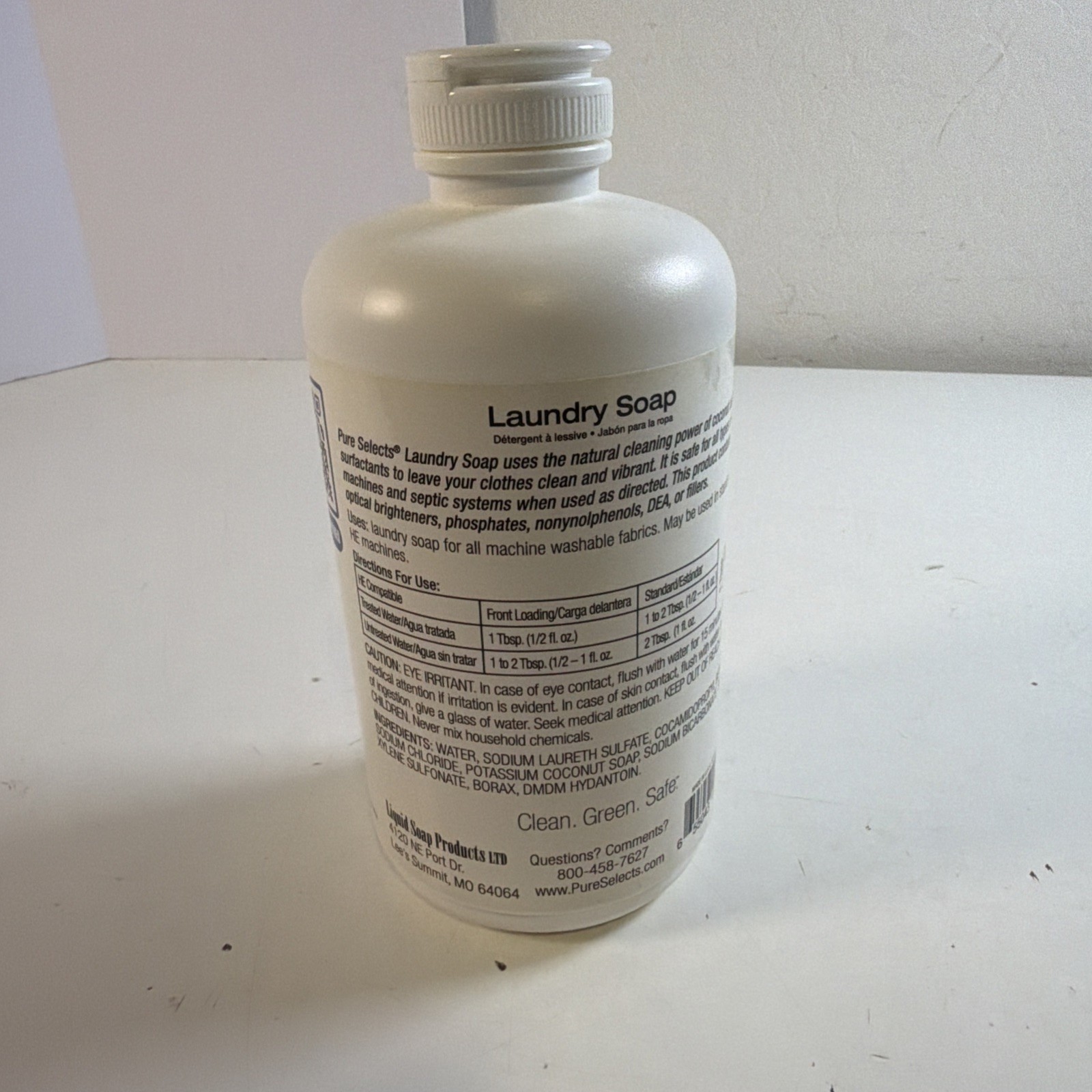 Pure Selects Platinum Laundry Soap Concentrate New Natural Coconut Based HE Safe