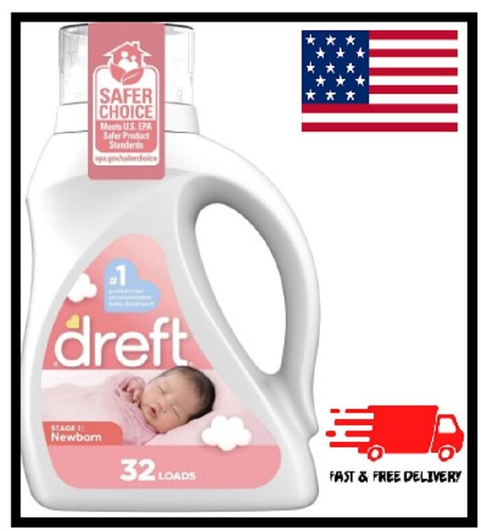 Dreft Stage 1 Newborn Baby Liquid Laundry Detergent 32 loads