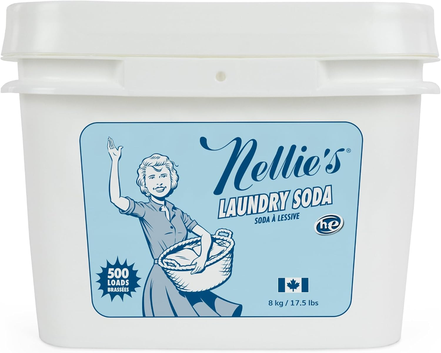Nellie’S Laundry Soda – Concentrated Powder Detergent – 500 Load