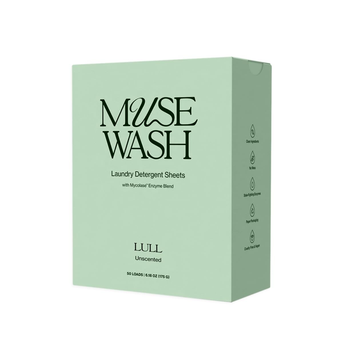 MUSEWASH Laundry Detergent Sheets | Enzyme-Powered, Vegan, Paraben-Free | Sen…