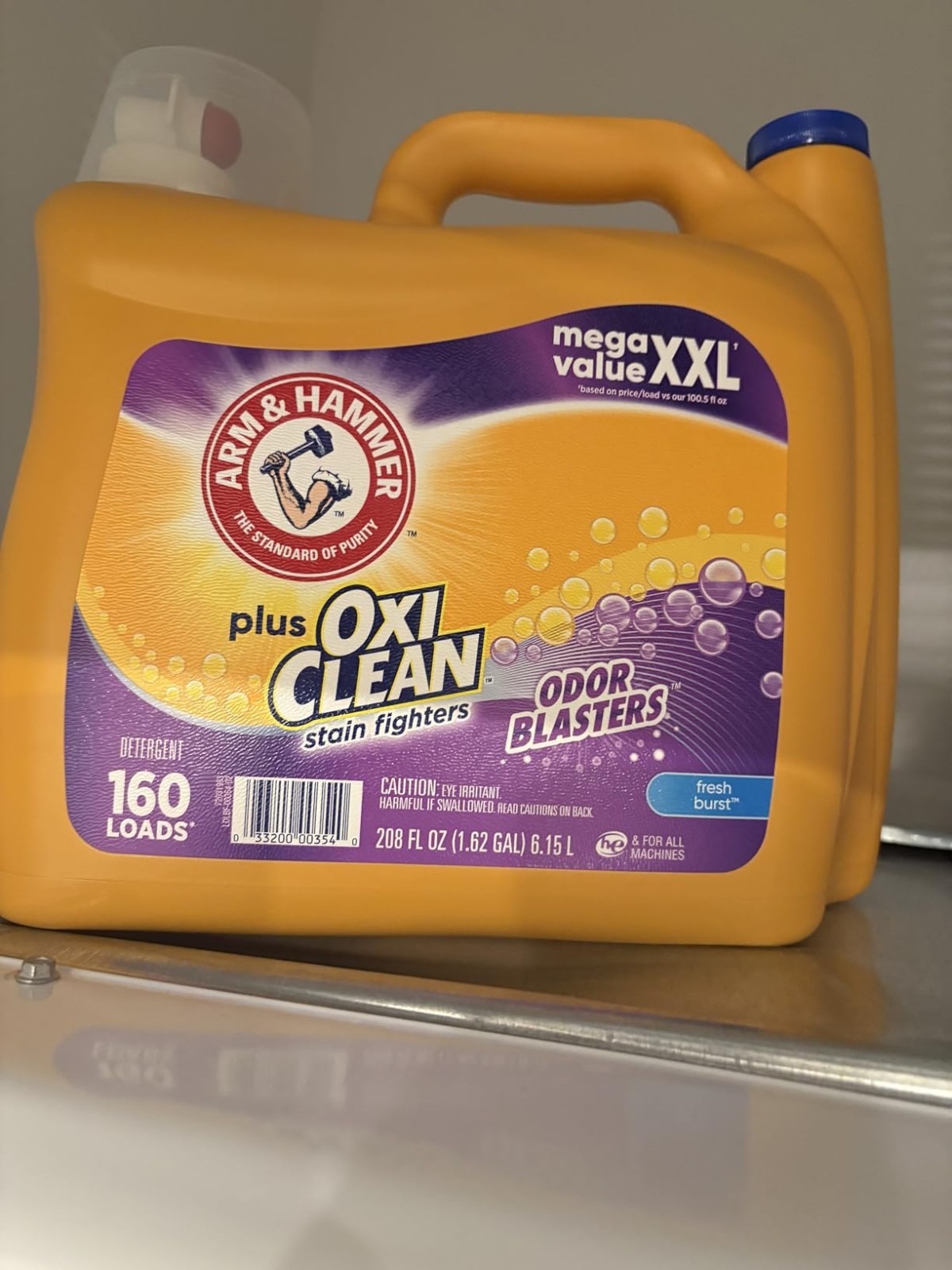 Concentrated Plus OxiClean Liquid Detergent, 166.5 Fl Oz – 128 Loads Clean Power