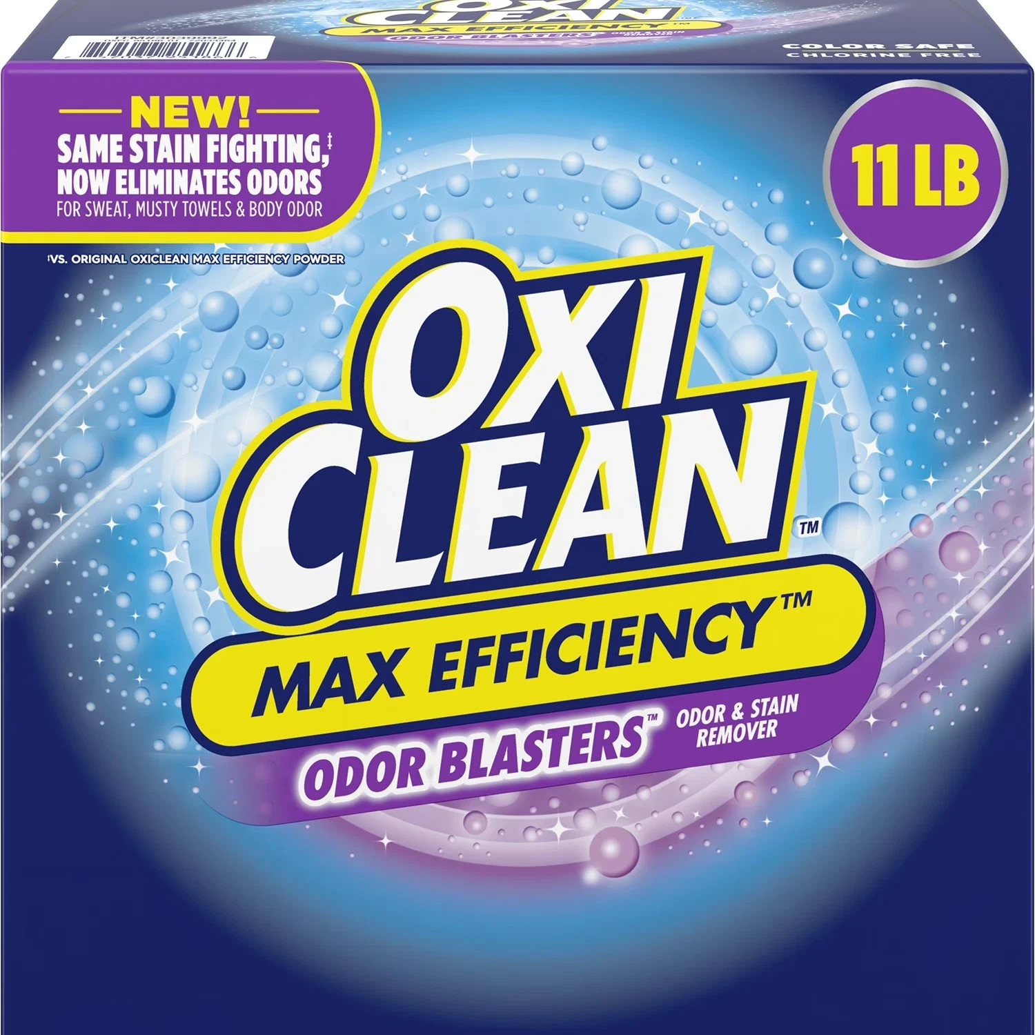 OxiClean Max Efficiency Odor Blasters Laundry Stain Remover Powder – 11 lb