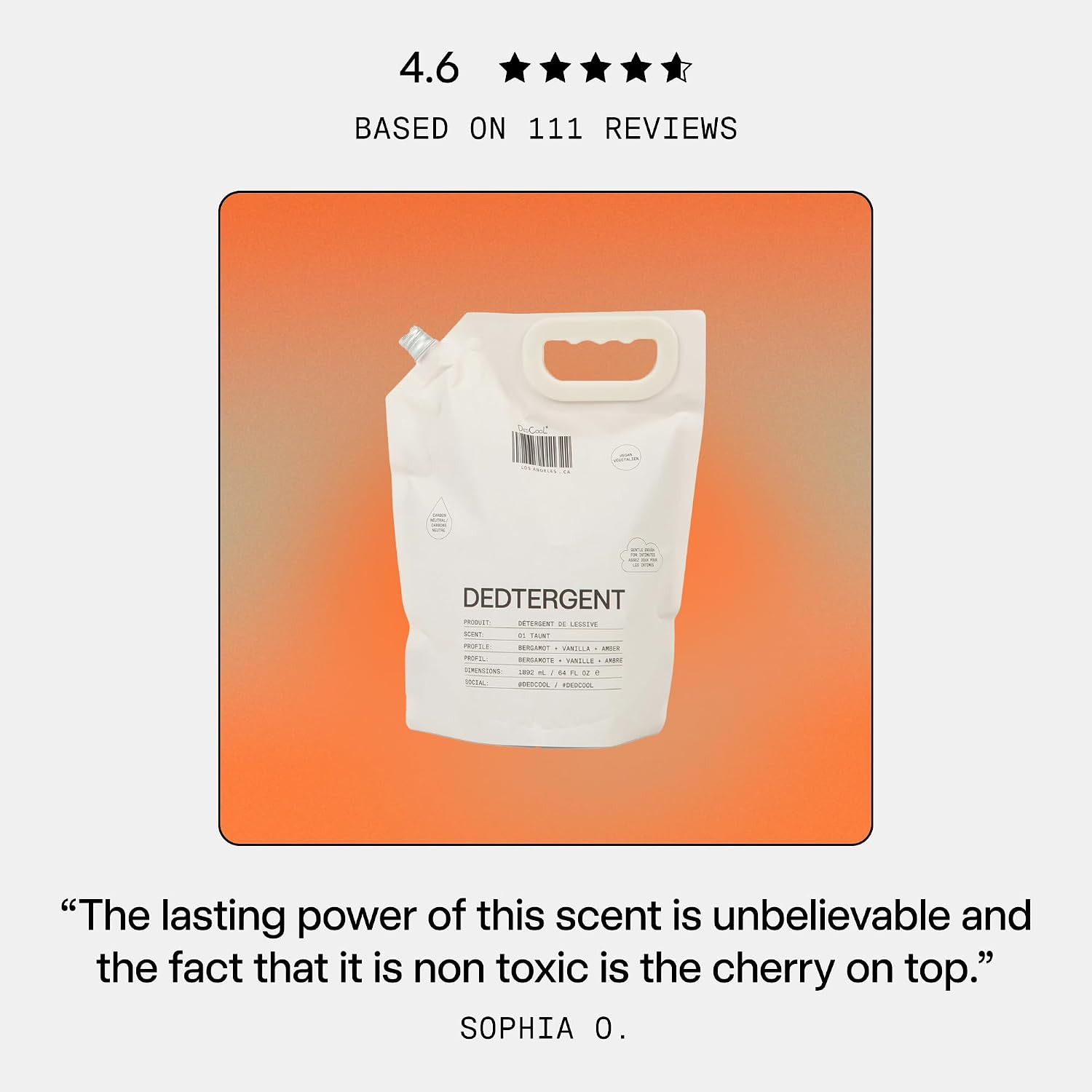DedCool Liquid Laundry Detergent in 01 Taunt | Luxurious Scent | Stain-Removing