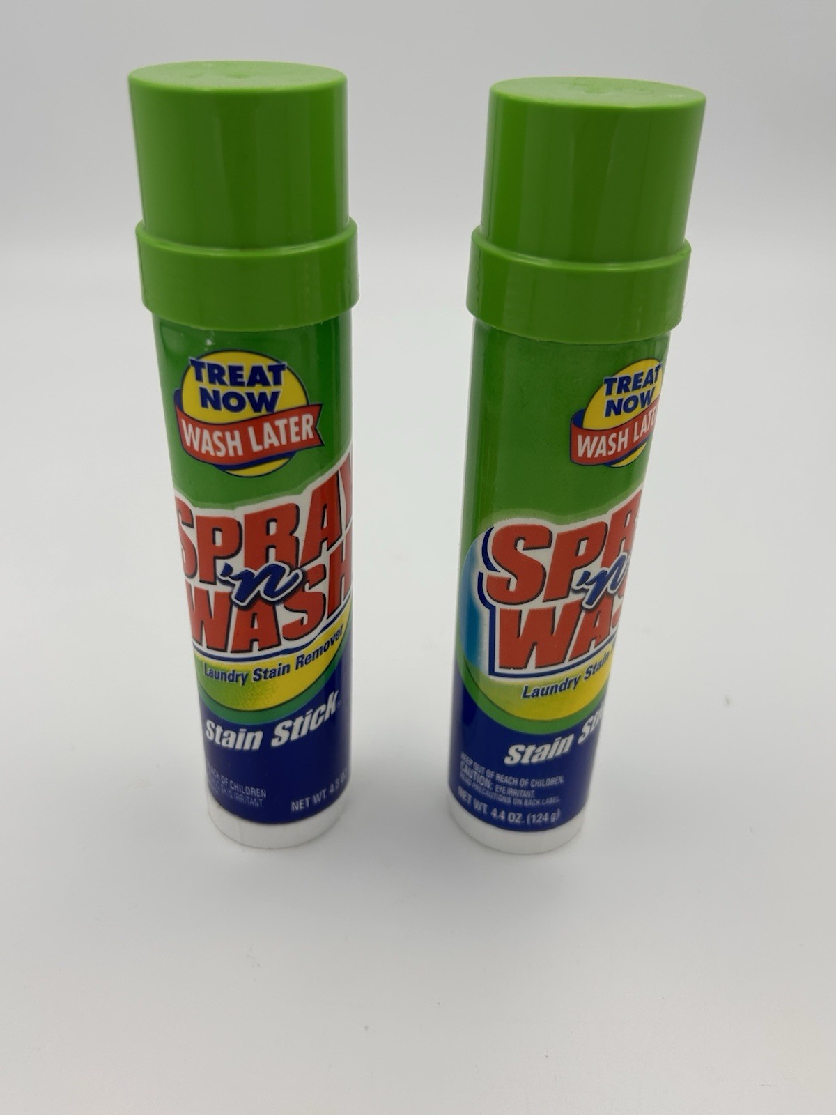 2 USED Spray n Wash Laundry Pre-Treater Stain Sticks