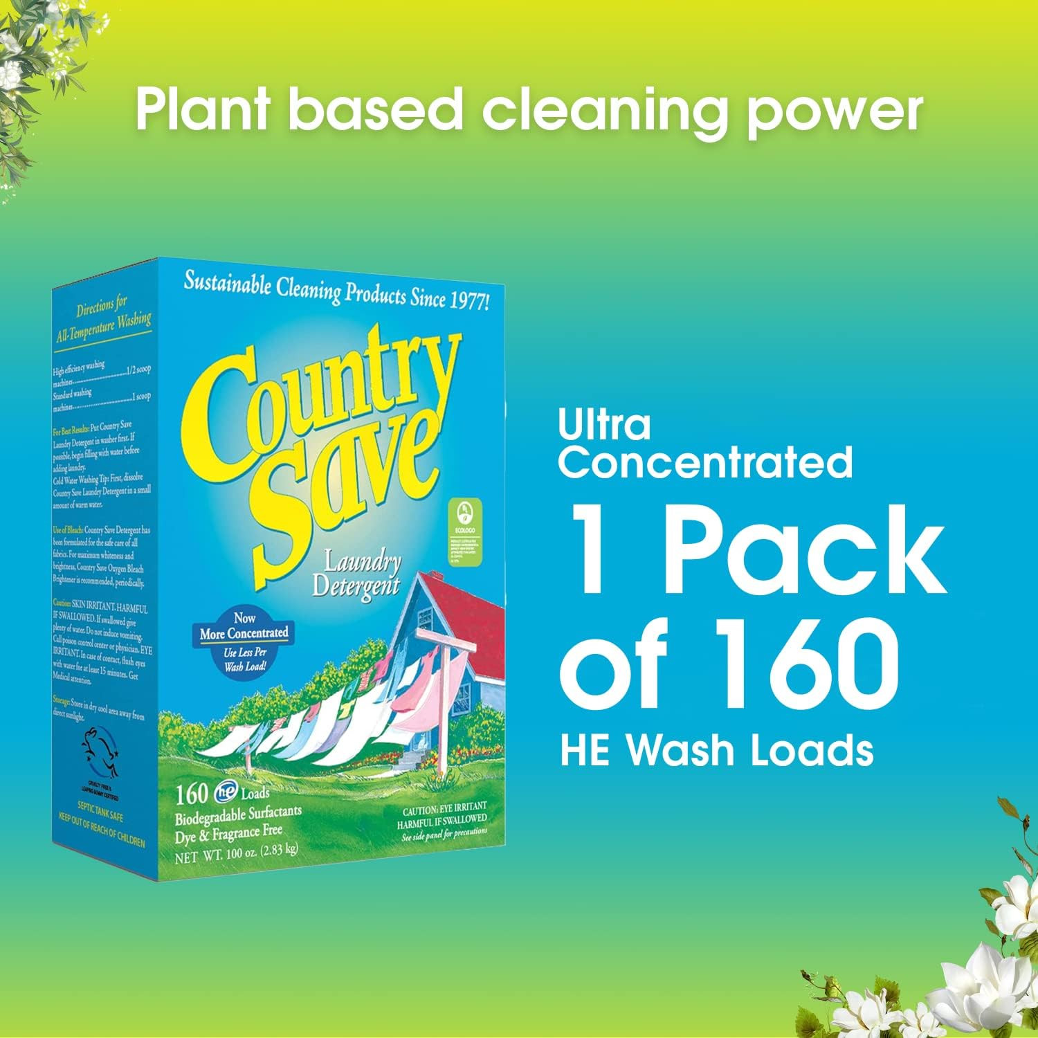 – HE Natural Laundry Detergent Clear and Free of Fillers and Chemicals – Sensiti