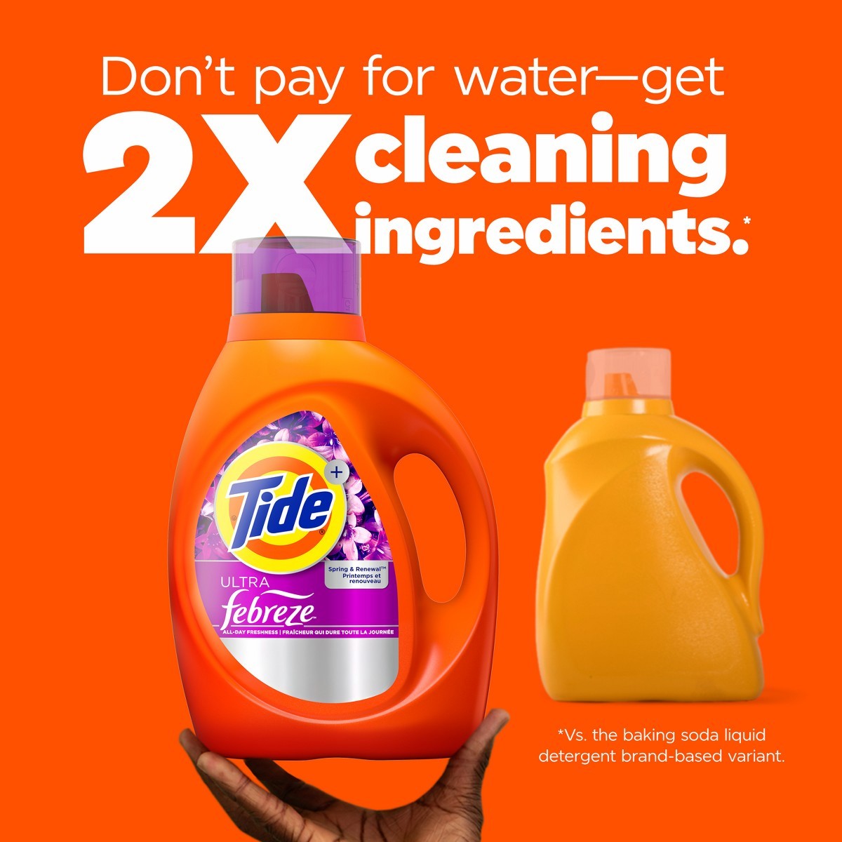 Tide Liquid High Efficiency Spring & Renewal Liquid Laundry 83 Loads – 117 fl oz