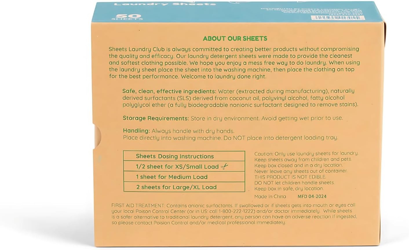– Liquidless Laundry Detergent Sheets 100 Loads – Fragrance Free Scent