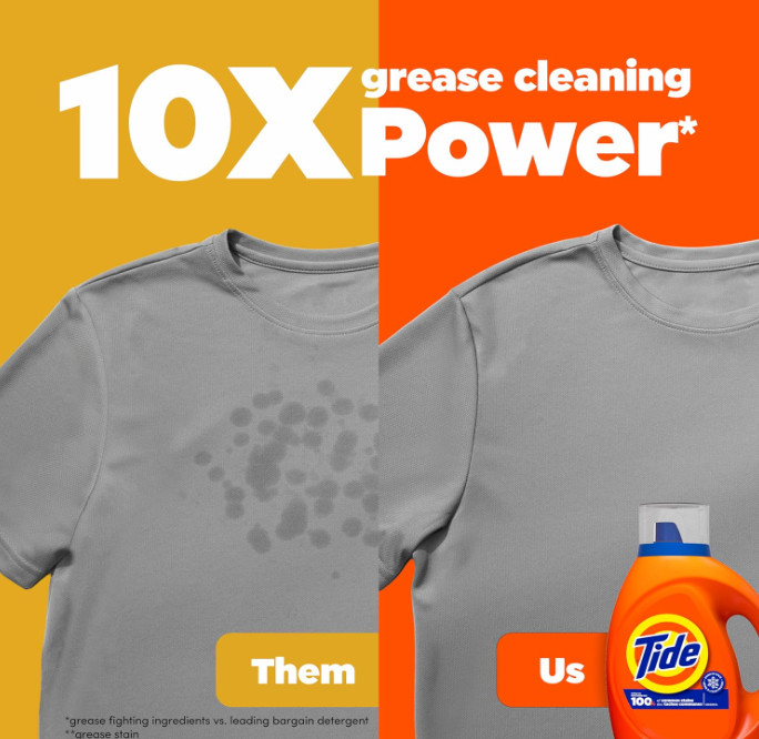 Tide Liquid Laundry Detergent, Original – 64 Loads, 84 fl oz, HE Compatible
