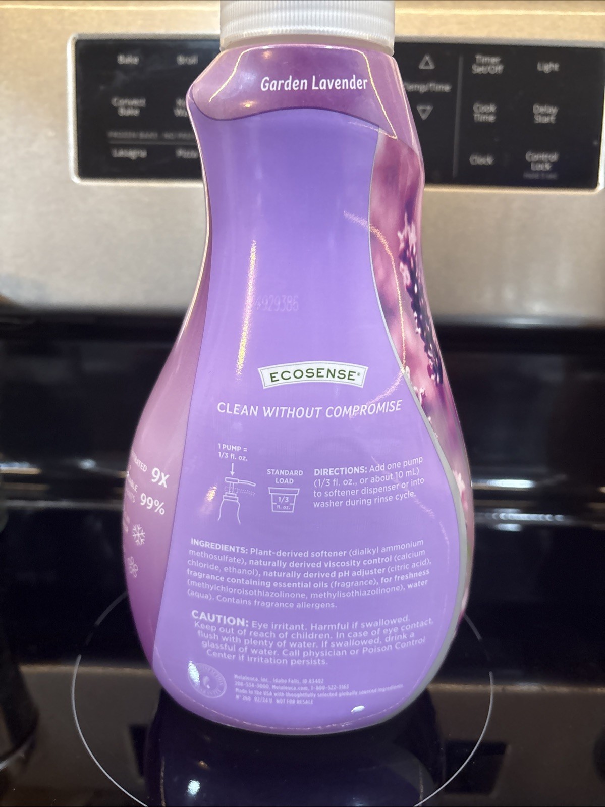 Melaleuca MelaSoft 9X Fabric Softener GardenLavender 32 oz-96 loads! Sealed