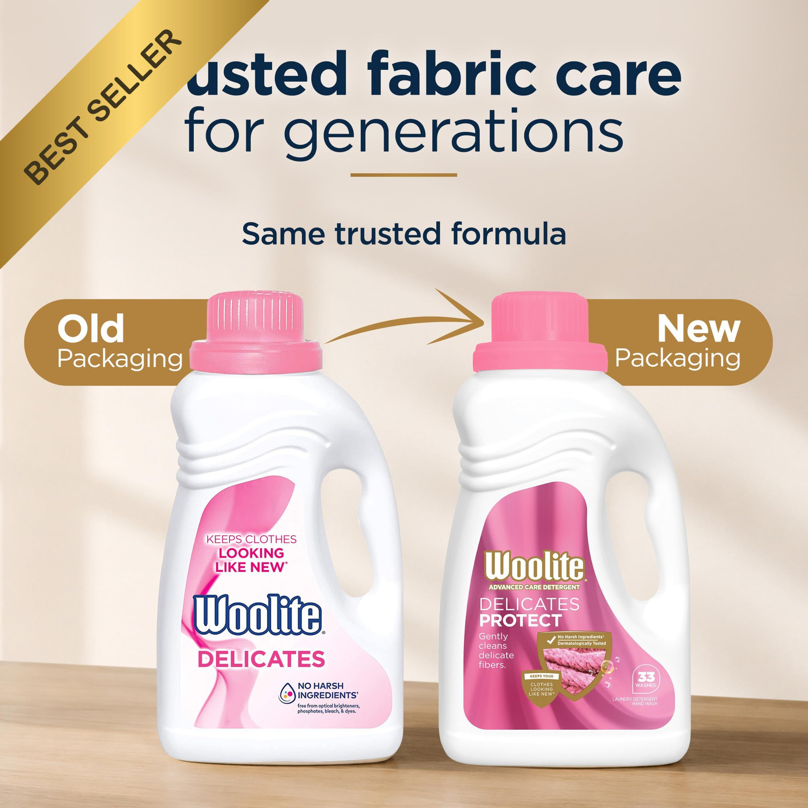 Woolite Delicates Liquid Laundry Detergent 16oz Silk Wool Fine Fabrics FROM USA