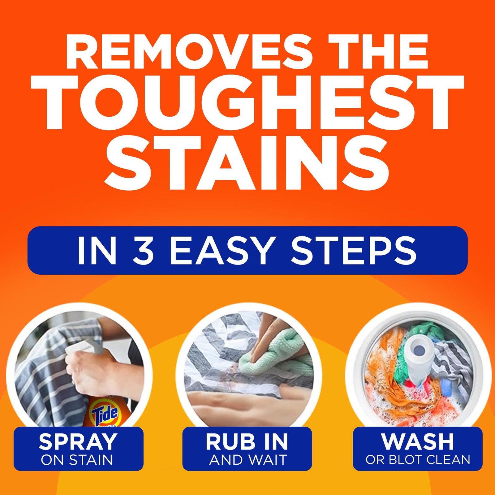 Tide Laundry Stain Remover Spray with Oxi | Stain Remover for Clothes,…