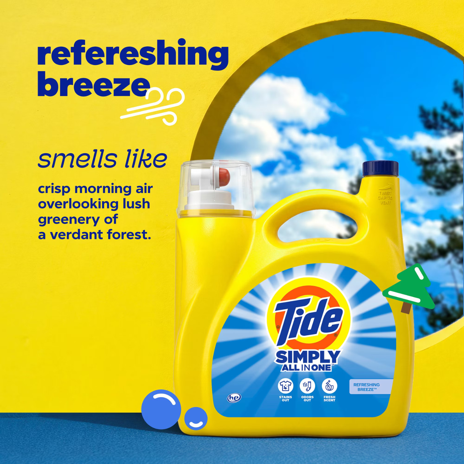 Tide Simply All-In-One Liquid Laundry Detergent Refreshing Breeze 173 oz, 2 Pack