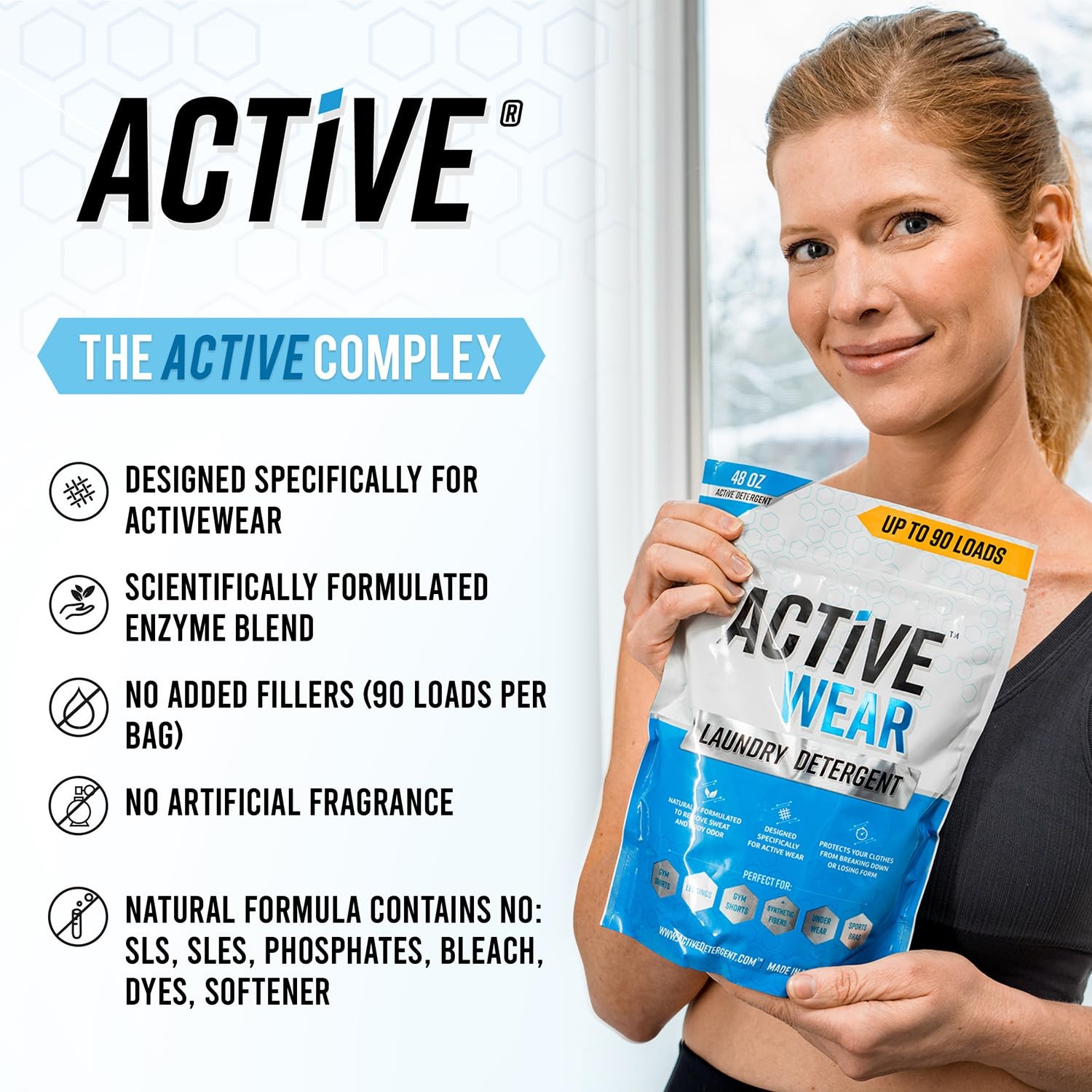 Wear Laundry Detergent & Soak – Formulated for Sweat and Workout Clothes – Na…