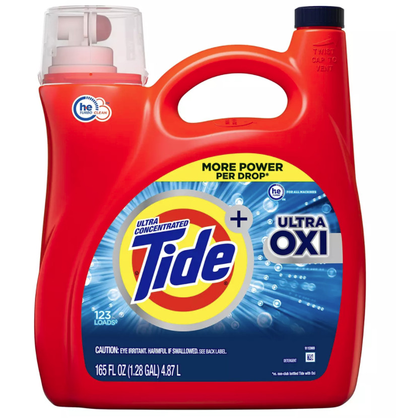 Tide Ultra Oxi Liquid Laundry Detergent, 165 fl. oz.