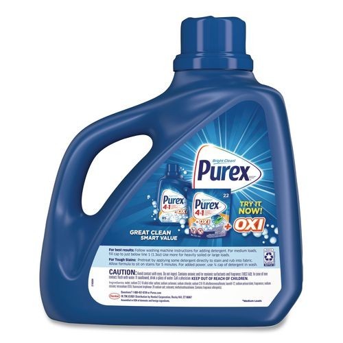 Purex Liquid Laundry Detergent, Mountain Breeze, 150 oz Bottle, 2/Pack