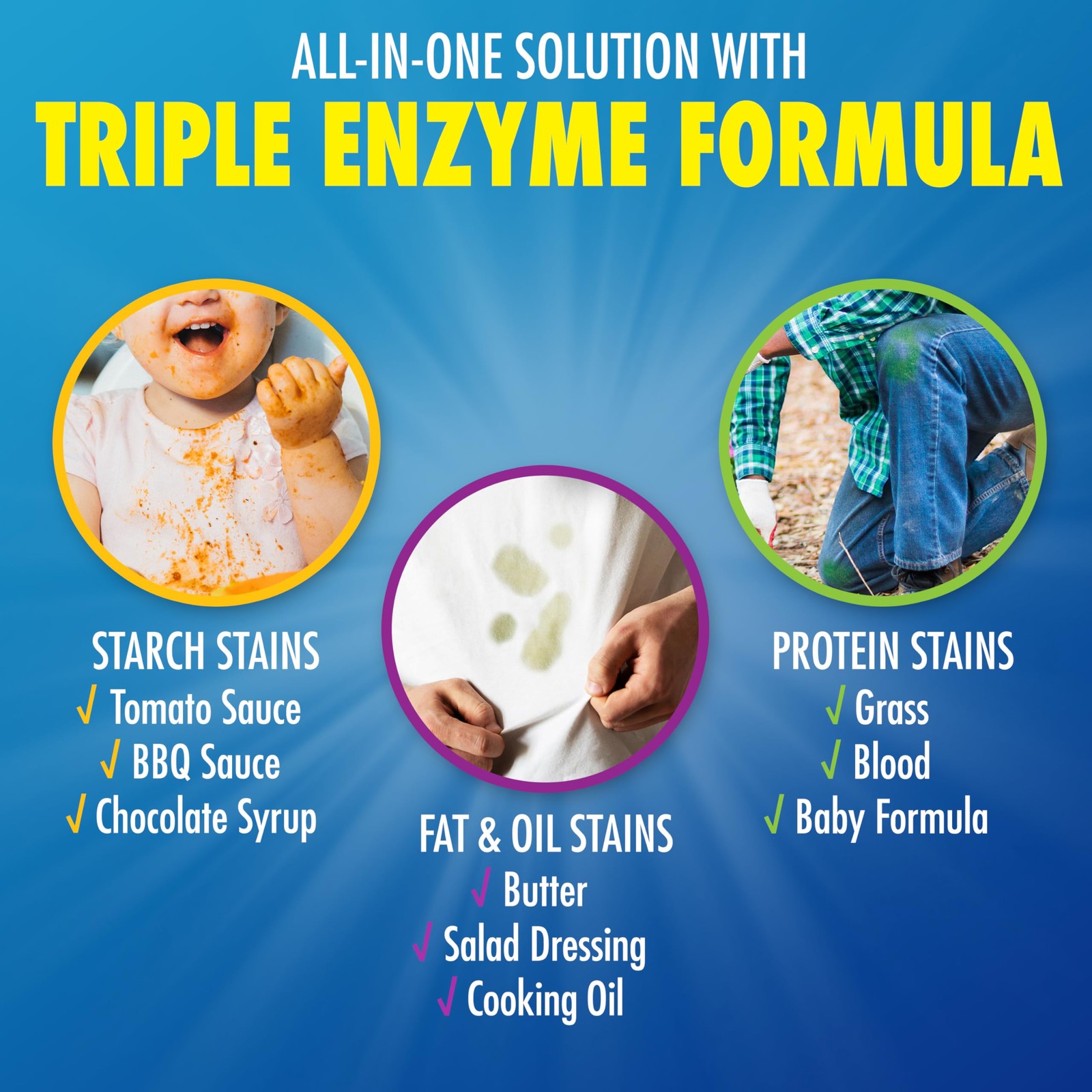 Zout Laundry Stain Remover, Triple Enzyme 12 Fl Oz (Pack of 1), No Color