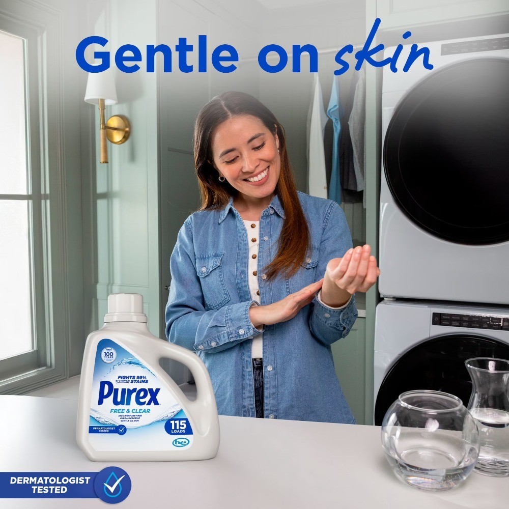 Free and Clear Liquid Laundry Detergent for Sensitive Skin 150 Fluid Ounces 115