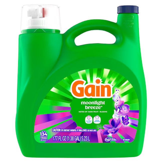 Gain Laundry Detergent Moonlight Breeze HE Laundry Detergent 134 Loads 177 -oz