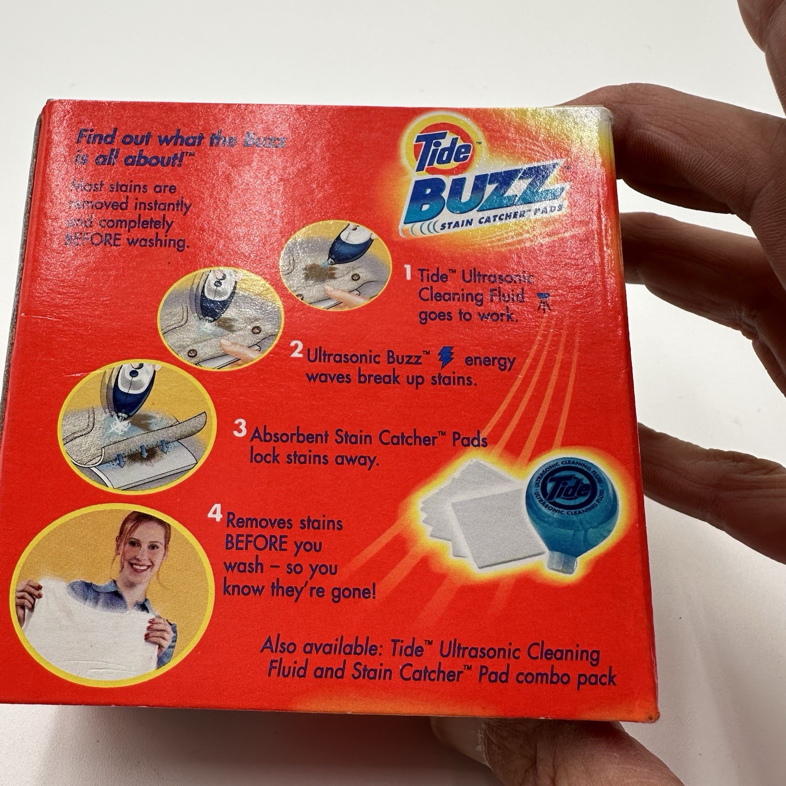 Tide BUZZ Stain Catcher Pad 10 Total Vintage H6
