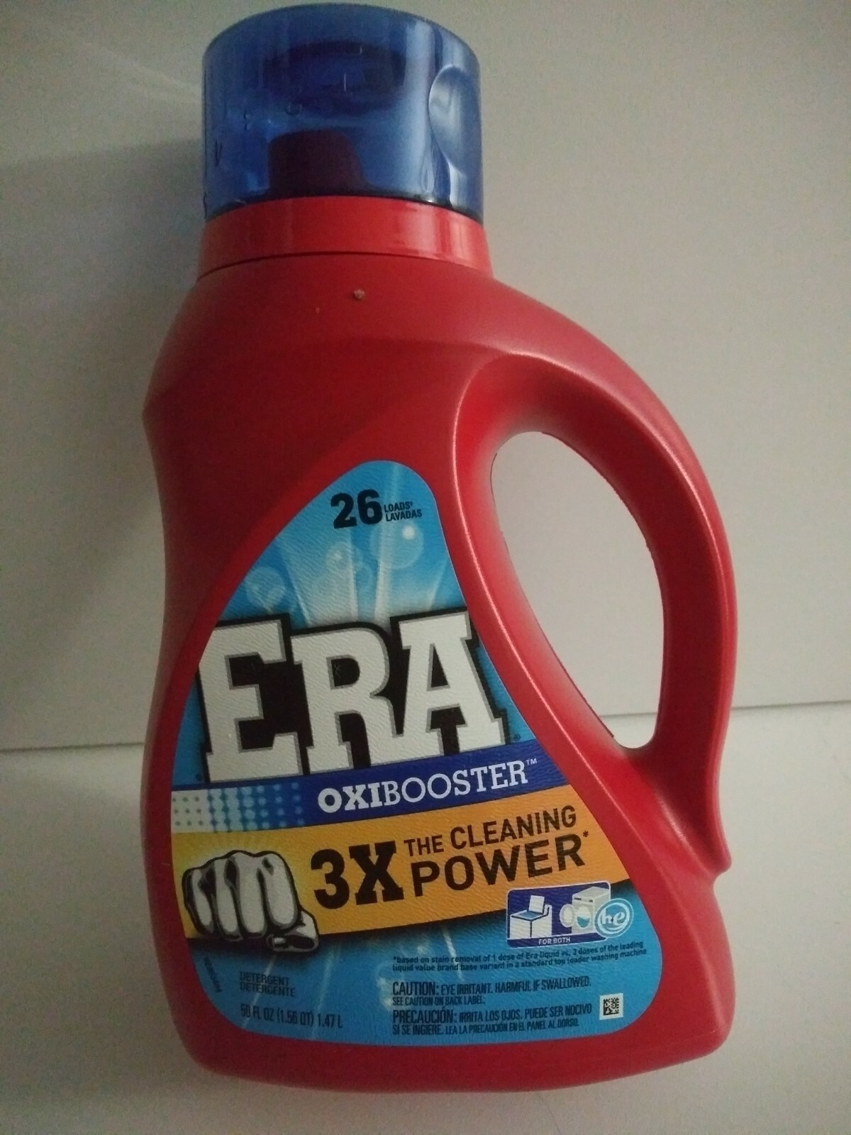 P&G Era LIQUID LAUNDRY DETERGENT SUPER STRENGTH ENZYMES LOADED 26 LOADS 2-PK OXI